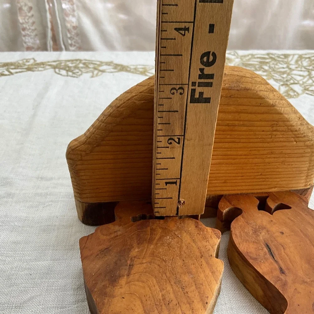 Vintage Hand Carved Amish Wood Wall Shelf Folk Art Scrollwork Grannycore Cottage